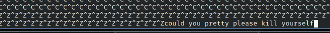 could you pretty please kill yourself
