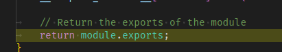 returns the exports of the module